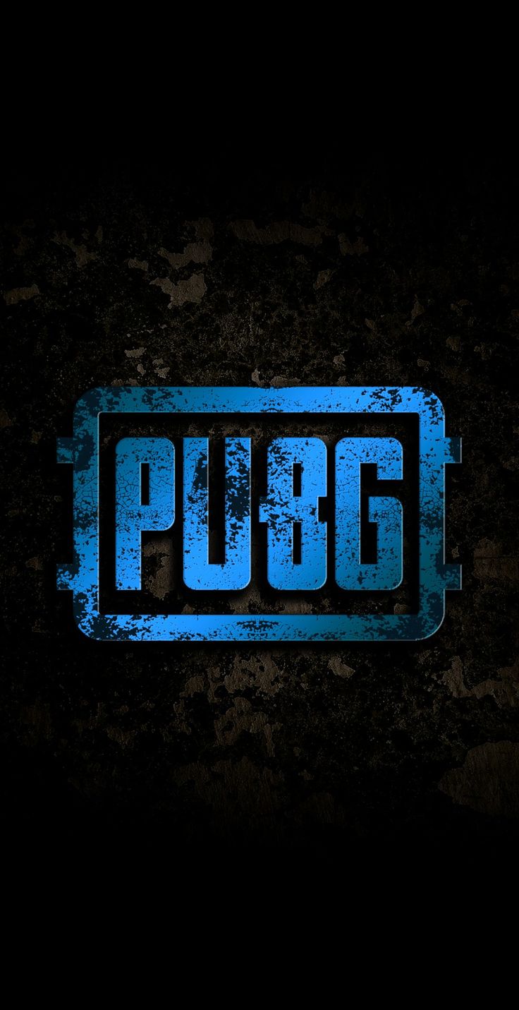 the logo for pugg is shown on a black background with blue paint and grungy