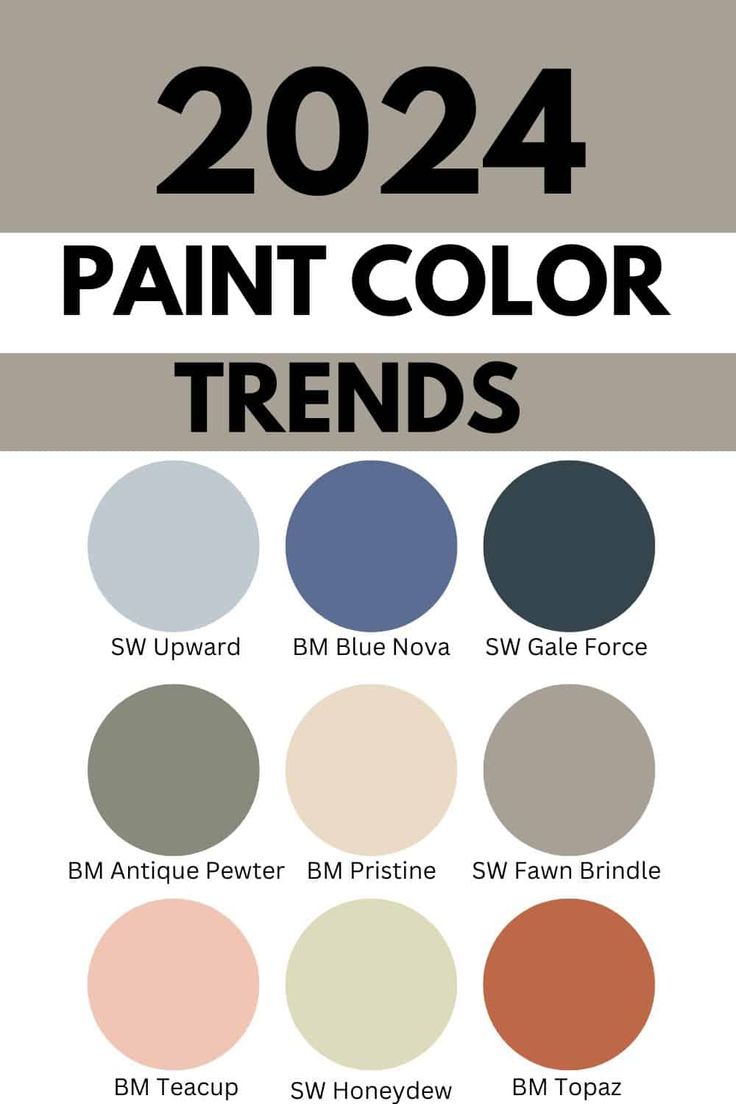 the color chart for paint colors in different shades