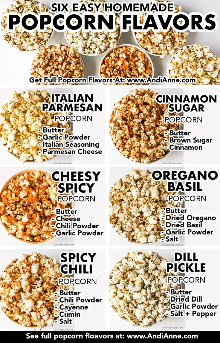 six easy homemade popcorn flavored flavors