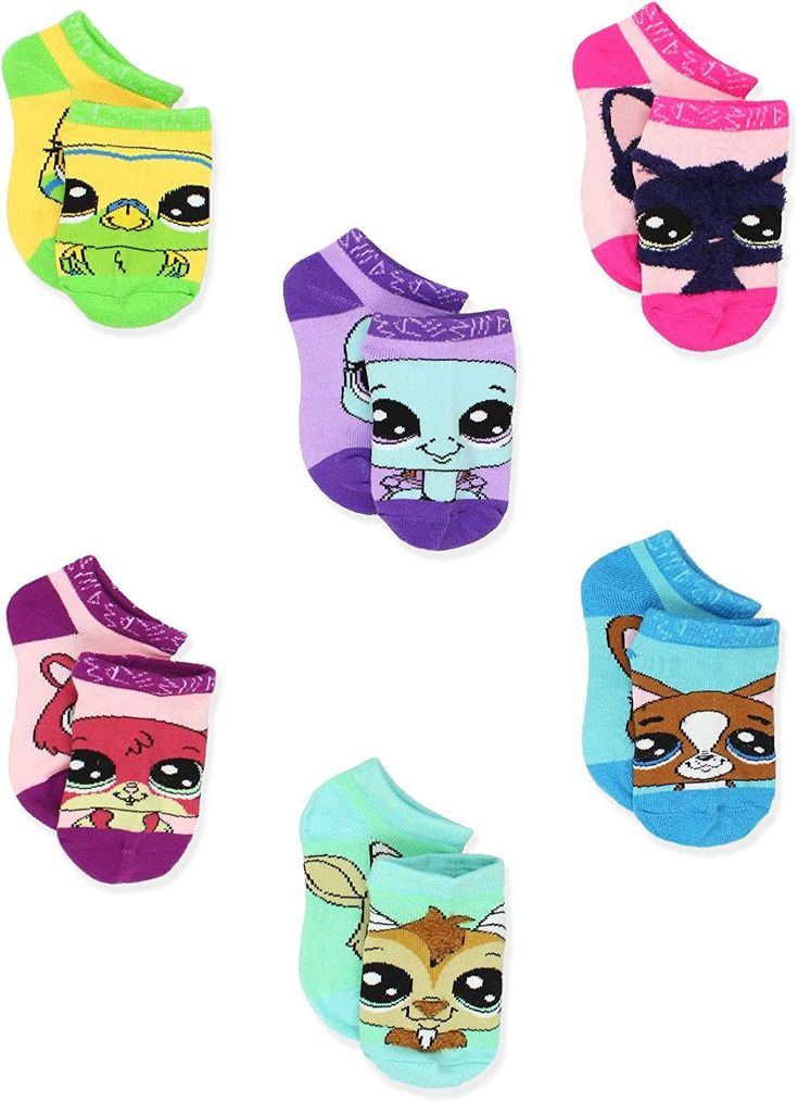 Littlest Pet Shop LPS Girl's Toddler Women's No Show 6 Pack Socks #littlestpetshop #petshop #girls #socks #sockset #pawtastic #lps #lpsfan #pets #amazon #shopamazon #amazonprime #yankeetoybox Teen Socks, Animal Socks, Toddler Socks, Pbs Kids, Sock Animals, Toy Box, Girls Socks, Littlest Pet Shop, Girls Toddler