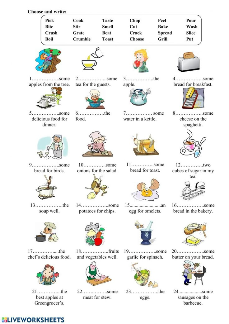 an english worksheet with pictures and words for children to use in the classroom