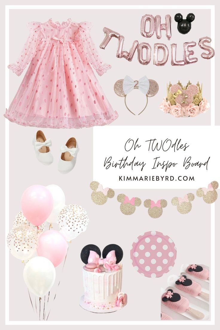 Light Pink Minnie Mouse Party, Oh Twodles Birthday Girl Cake, Minnie Mouse Cake Decorations, Minnie Mouse Birthday Dress, Minnie Mouse Table, Minnie Mouse Pinata, Oh Twodles, Minnie Mouse Birthday Party Decorations, Twodles Birthday