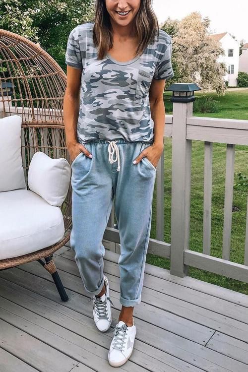 Straight Leg Drawstring Denim Jogger Casual Medium Wash Cargo Pants, Casual Denim Blue Pants, Blue Drawstring Jeans For Spring, Spring Blue Jeans With Drawstring, Casual Blue Pants For Fall, Casual Summer Cargo Jeans, Casual Cotton Jeans, Casual Cropped Jeans, Casual Relaxed Fit Jeans