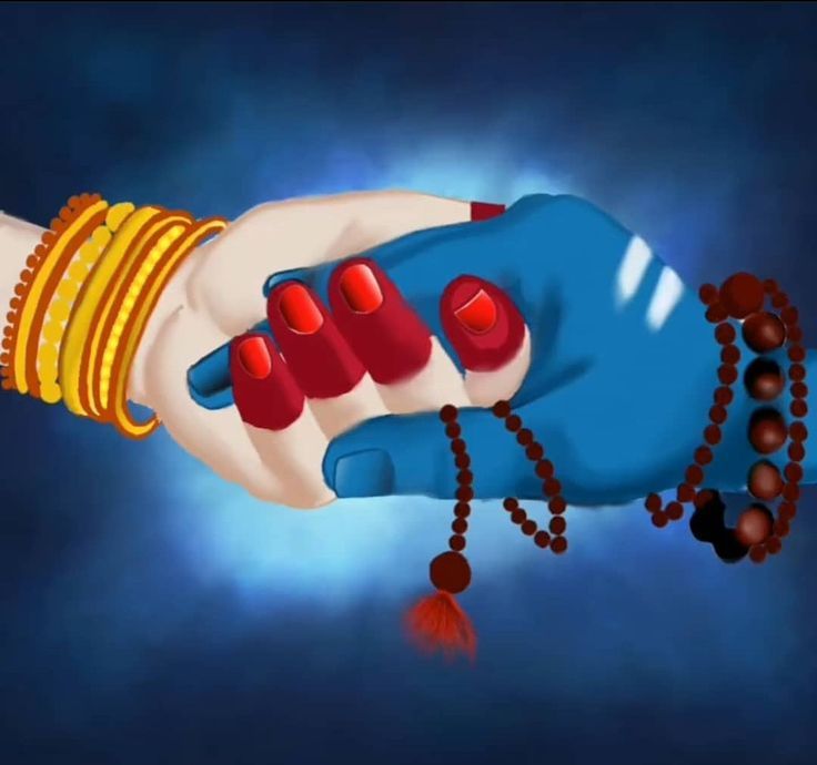 an image of a hand with bracelets and beads on it's wrist that is being held in the air