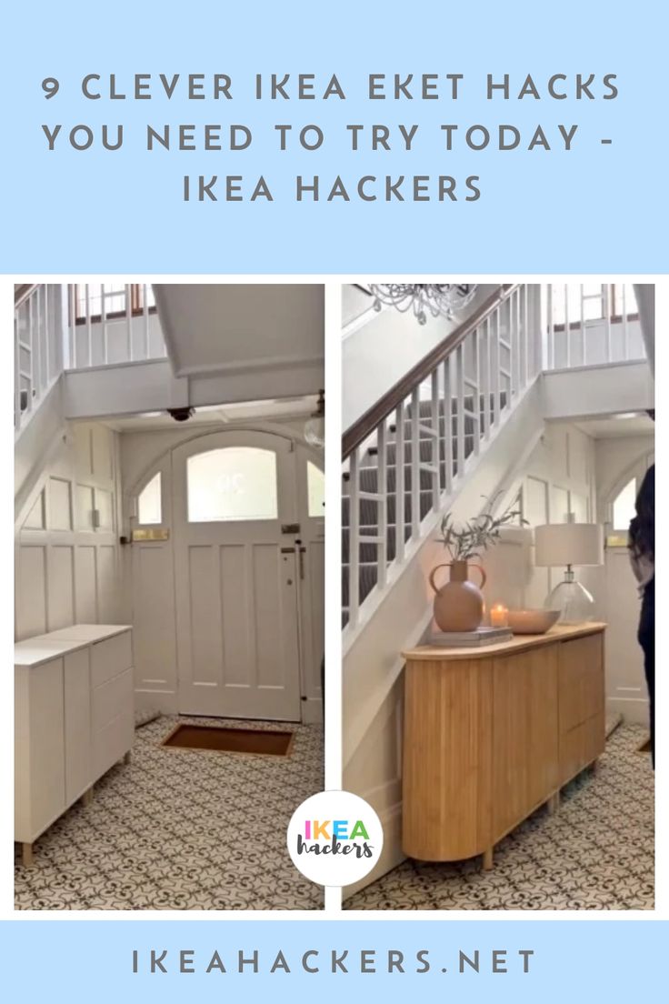 the stairs in this house have been painted white and are next to an entry way