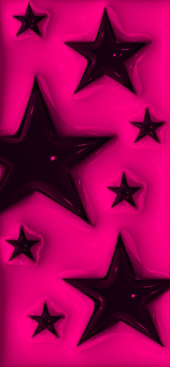 black and pink stars are in the air