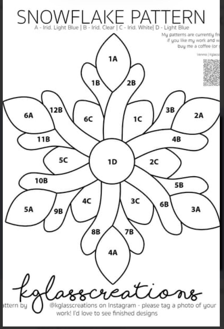 the snowflake pattern is shown with instructions for how to make it in this book