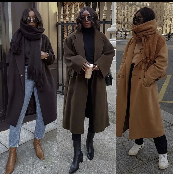 Brown Long Coat Outfit, Brown Wool Coat Outfit, Oversized Coat Outfit, Brown Coat Outfit, Wool Coat Outfit, Women Outfit Ideas, Long Coat Outfit, Brown Wool Coat, Winter Coat Outfits