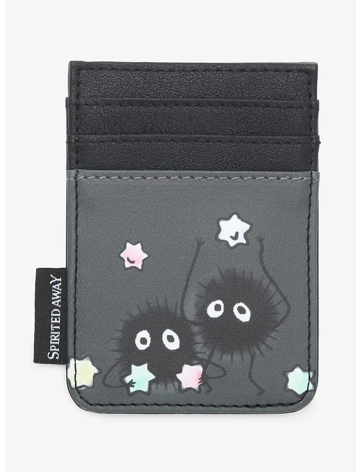 Studio Ghibli Soot Sprite Cardholder Soot Sprite, Candy Design, Tom Y Jerry, Soot Sprites, Star Candy, Wallet Pouch, Cute Little Things, Cute Bags, Card Holder Wallet