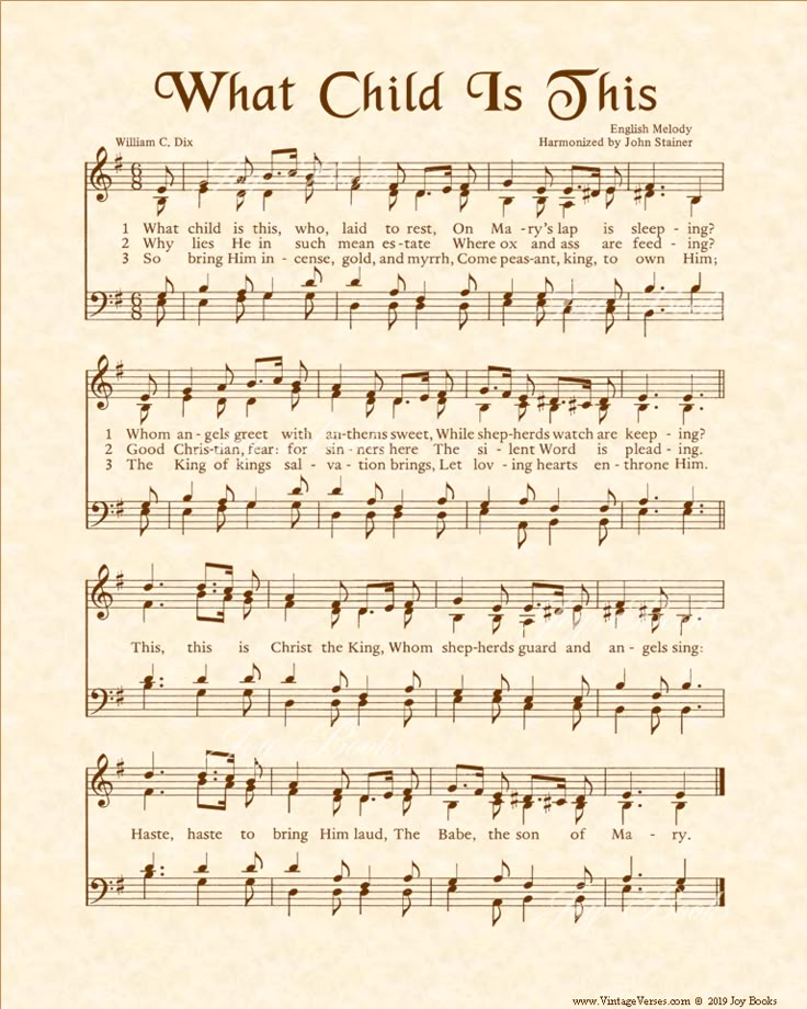 an old sheet music with the words what child is this?