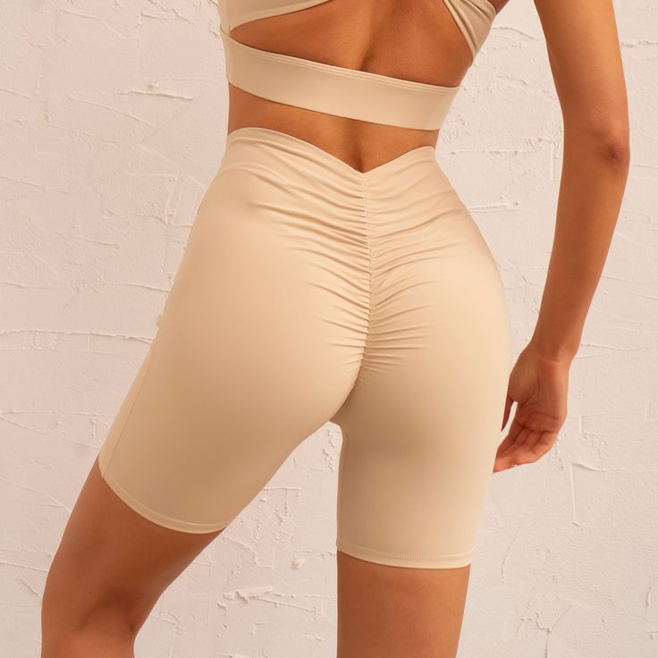 F00212685-703 Solid Color Yoga Pants With Built-in Shorts, Beige Athleisure Bottoms For Sports, Fitted Beige Activewear, Sporty Beige Workout Bottoms, Beige Fitted Activewear Sportswear, Sporty Beige Yoga Pants, Sporty Beige Gym Bottoms, Beige Sporty Workout Bottoms, Beige Fitted Sportswear Activewear