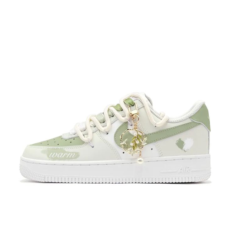 Custom Air Force 1 Low Extra Lace Green Add a fresh and vibrant touch to your sneaker collection with the Custom Air Force 1 Low Extra Lace Green. These hand-painted sneakers feature a bold green design, enhanced with extra lace details for a customizable and eye-catching look that stands out. Key Features: Bold Green Design: Each pair showcases a striking green color that adds a lively and dynamic element to the classic Air Force 1 silhouette. The rich green tones are both vibrant and versatile, making these sneakers a perfect statement piece. Extra Lace Details: Featuring additional lace options, these sneakers offer enhanced customization. The extra laces allow you to tailor the look of your sneakers to suit your style, giving you the freedom to adjust your look for different occasions. Air Force Designs, Green Air Force, Painted Air Force 1, Painted Sneakers, Wedding Sneakers, Etsy Promotion, Unique Sneakers, Custom Air Force 1, Rich Green