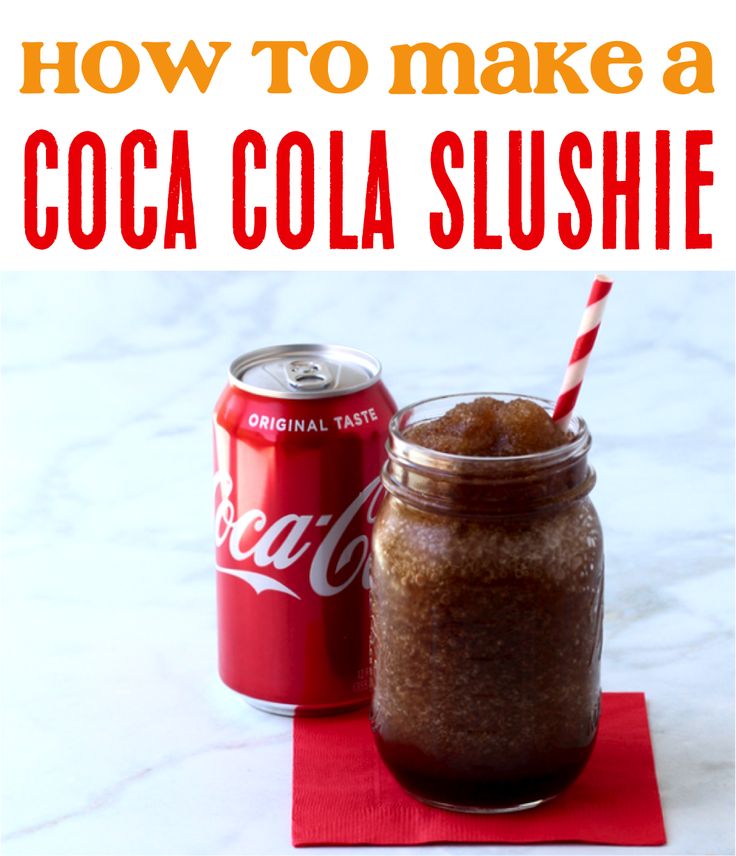 how to make a coca cola slushie in a mason jar with a red and white striped straw