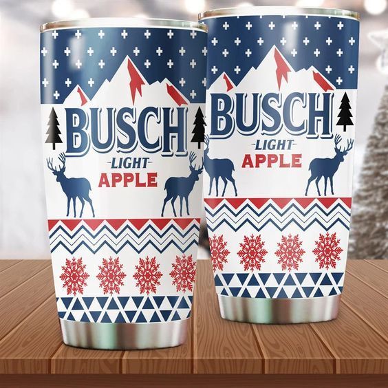 Busch Light Apple Yeti 20 Oz Tumbler Busch Light Apple Tumbler, Busch Light Tumbler Cup, Christmas Yeti Cups, Busch Light Tumbler, Apple Beer, Beer Tumbler, International Beer Day, Busch Light, Beer Day