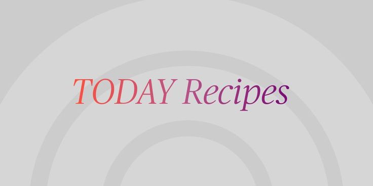 the words today recipes written in pink and purple