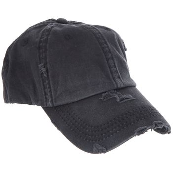 Can't decide between a high pony and a stylish cap? Now you don't have to! Black Ponytail Baseball Cap is a highly distressed canvas cap with an opening in the back to allow you to wear your hair in a high ponytail. Perfect for staying stylish while out in the sun, this trendy cap will coordinate with any outfit!     Details:   Content: 100% Cotton Casual Solid Brimmed Baseball Cap, Trendy Adjustable Soft-washed Hat, Trendy Washed Hats With Curved Bill, Trendy Washed Snapback Hat, Casual Distressed Adjustable Baseball Cap, Trendy Washed Hat, One Size, Trendy Washed Hat One Size Fits Most, Trendy Washed Curved Bill Hats, Trendy Washed Hat