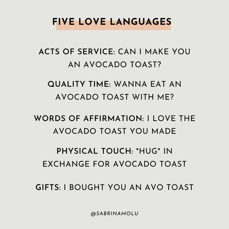 the five love languages that are used to describe what is in each other's language