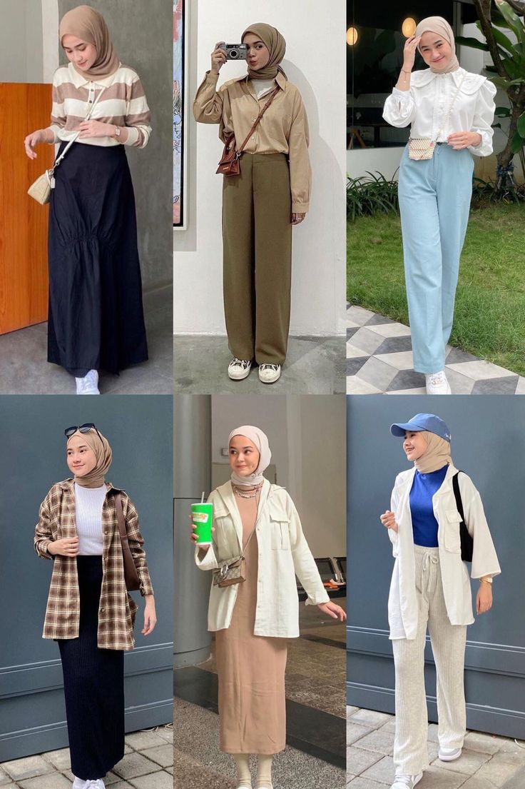 Mix And Match Outfits Hijab Casual, Ootd Cardigan, Mix And Match Outfits Hijab, Tutorial Hijab Pashmina, Hijab Fashion Summer, Ootd Hijab Casual, Mix Match Outfits, Color Combos Outfit, Tutorial Hijab