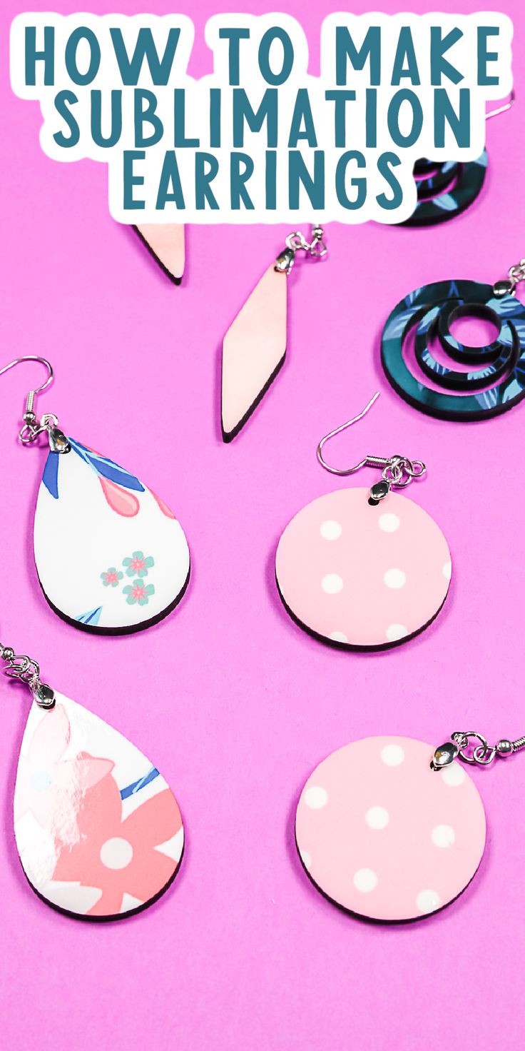 how to make sublimation earring's with the text, how to make sublimation earrings