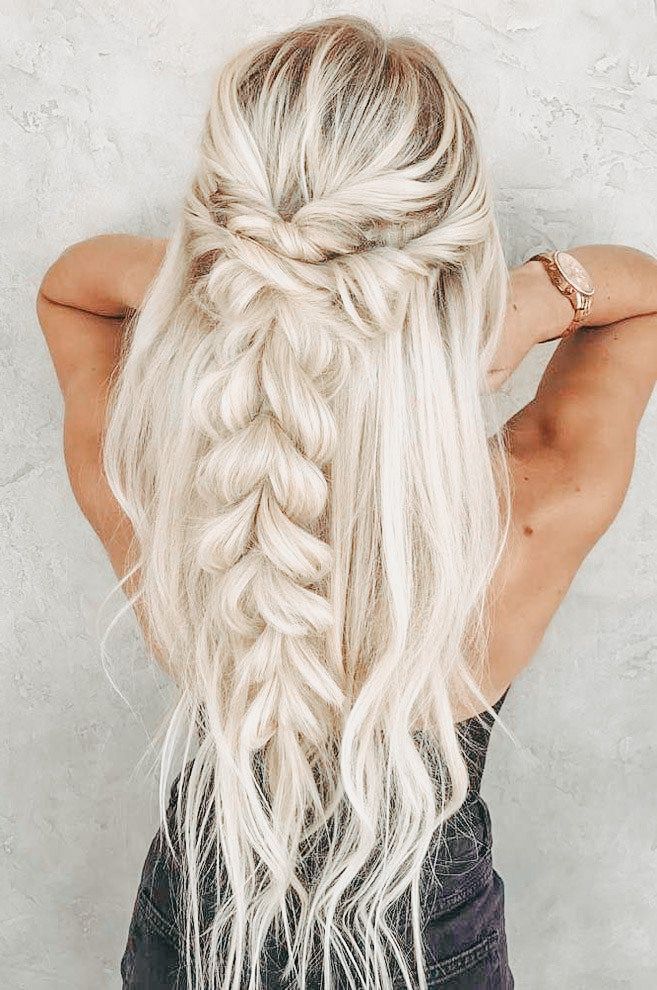 Blonde Braids, Prom Hairstyles For Short Hair, Cute Braided Hairstyles, Fishtail Braid, Long Blonde, Braided Hairstyles For Black Women, Trending Hairstyles, Braids For Long Hair, Long Blonde Hair