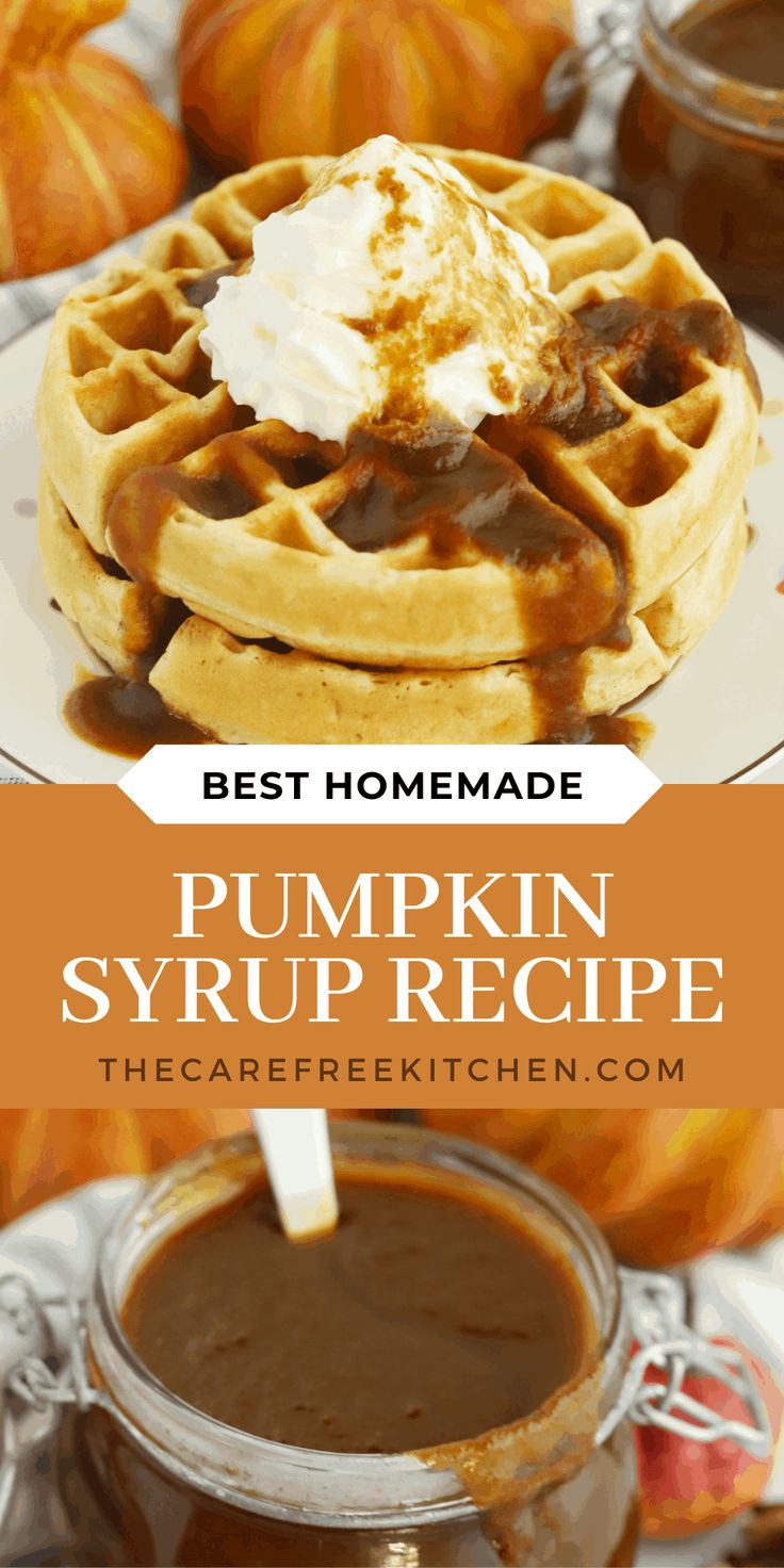 the best homemade pumpkin syrup recipe is made with only 3 ingredients and it's ready to be eaten