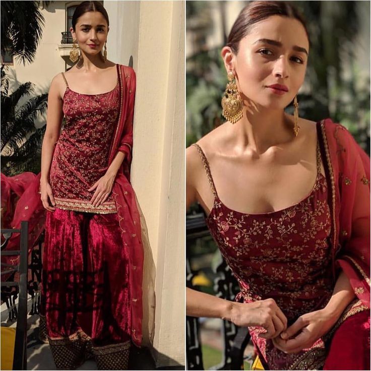 Alia Bhatt 💞 😘 😍 💘❤️🔥💣💋 Simple Diwali Outfits, Strap Kurti, Diwali Outfits, Indian Designer Suits, Bollywood Outfits, Casual Indian Fashion, Salwar Kamiz, Traditional Indian Outfits, Kurti Designs Party Wear