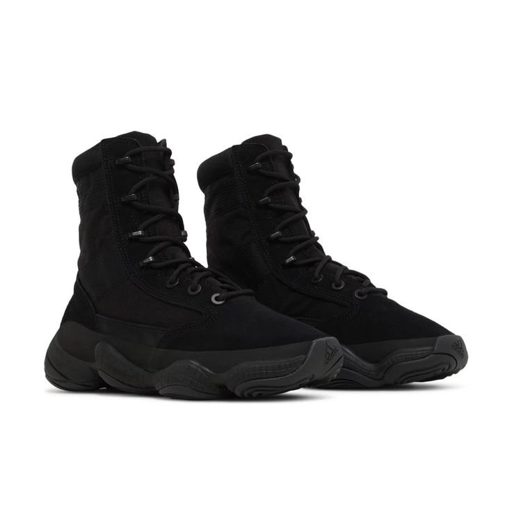 The Adidas Yeezy 500 Tactical Boot ‘Utility Black’ Features An Upper Crafted From Black Ballistic Mesh, Fortified With Tonal Suede Overlays And Secured With Speed Lacing. A Padded Collar Extends To The Calf For A Secure And Comfortable Fit. Providing Seamless Support And Abrasion Resistance, A Rubber Mudguard Gives Way To A Podular Adiprene+ Midsole Borrowed From The Original Yeezy 500. Selling For $300 Obo (Paid Full Price $350 During A Members Only Presale) -Size: Mens Us 7.5 -Condition: New & Lace-up Desert Boots With Reinforced Toe For Streetwear, High-top Combat Boots With Vibram Sole For Streetwear, Techwear Boots With Vibram Sole For Streetwear, Winter Lug Sole Sneakers For Streetwear, Winter Streetwear Sneakers With Lug Sole, Winter Streetwear Lug Sole Sneakers, Lace-up Combat Boots With Vibram Sole For Streetwear, Streetwear Lace-up Combat Boots With Vibram Sole, Sporty Black Combat Boots For Streetwear