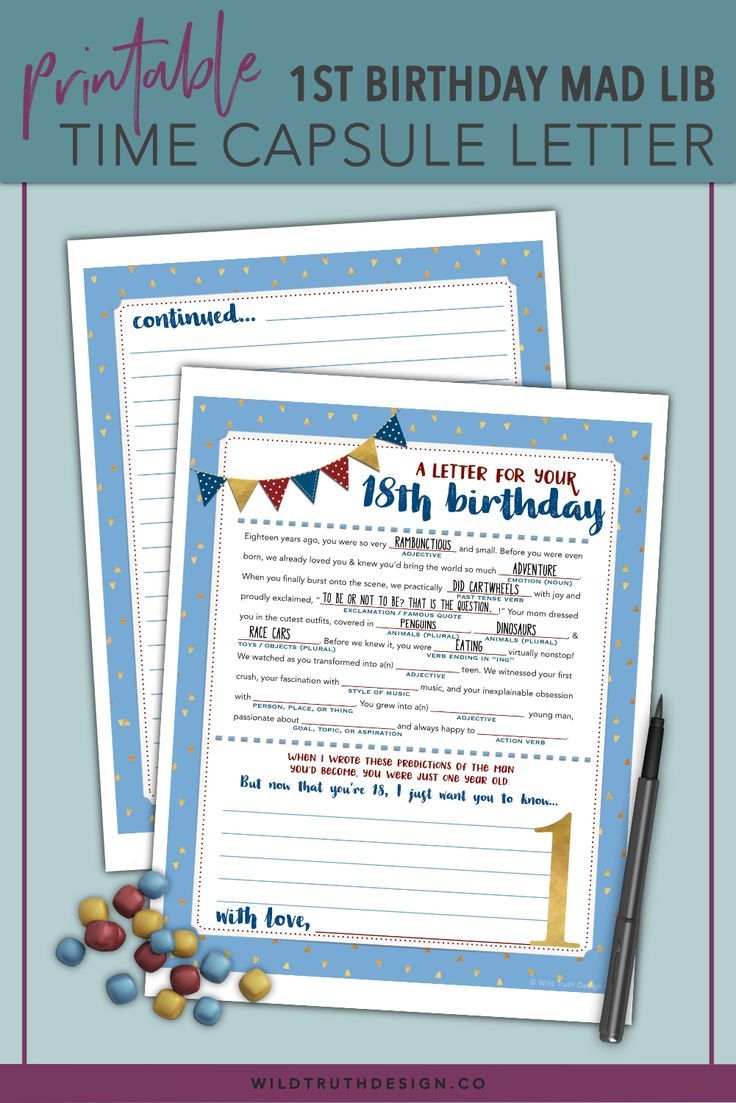 the birthday letter is shown with candy and candies in front of it, on top of