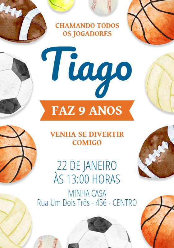 a poster with different types of balls on the front and back of it, in spanish