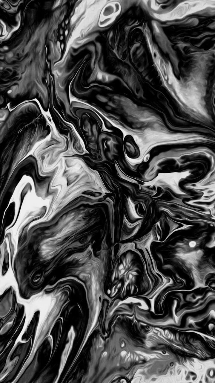 an abstract black and white background with wavy lines