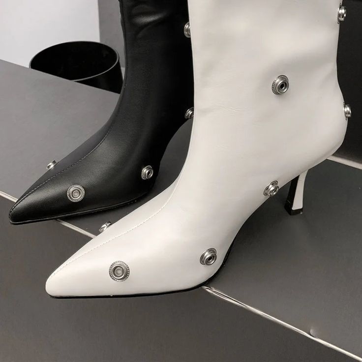 Upper material ：Silk and satinSole Material ：rubber Heel Height: 5cm-8cm (1.97in - 3.15 in) Elegant White Party Boots, White Low Heel Boots For Party, White Low Heel Party Boots, White Round Toe Boots For Office, White Synthetic Boots For Formal Occasions, White Round Toe Boots For Evening, White Pointed Toe Boots For Evening, Elegant White Formal Boots, Elegant White Evening Boots