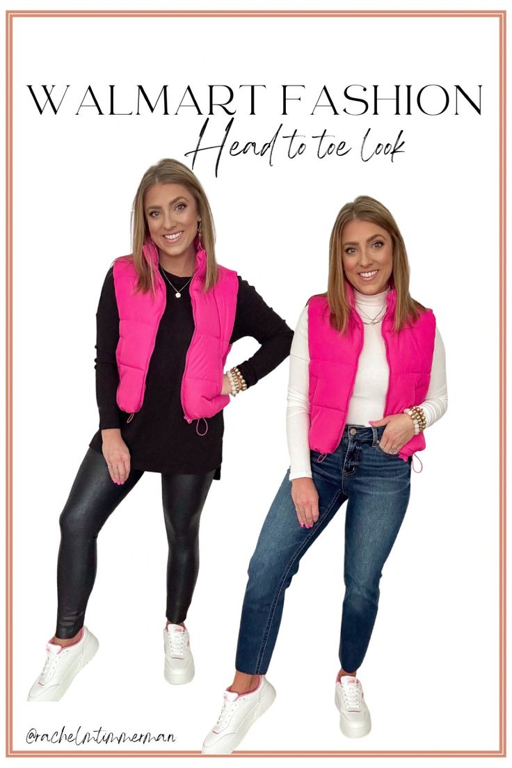 No Boundaries Juniors Puffer Vest curated on LTK Pink Puffer Vest Outfit, Pink Vest Outfit, Fall Vest Outfits, Puffer Vest Outfit, Vest Outfits For Women, Xmas Outfits, Teacher Clothes, Fall Vest, Walmart Fashion