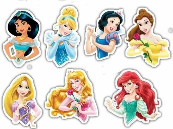 disney princess stickers are shown here