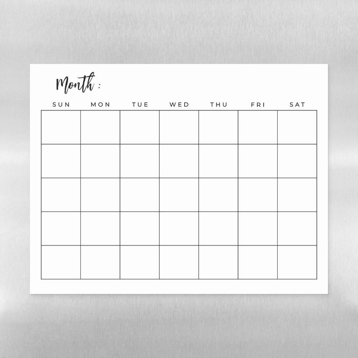 a printable calendar on a refrigerator door with the word months in black and white