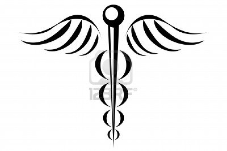 Caduceus medical symbol tribal tattoo. Unique, black Doctor Symbol, Medical Alert Tattoo, Caduceus Tattoo, Nurse Clip Art, Nurse Symbol, Medical Tattoo, Nurse Tattoo, Health Symbol, Clip Art Library