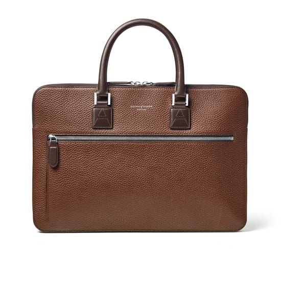 Luxury Rectangular Cases With Bill Compartment, Luxury Leather Case With Bill Compartment, Briefcase Bag, Laptop Briefcase, Aspinal Of London, Leather Laptop Bag, Signature Hardware, Leather Laptop, Leather Briefcase