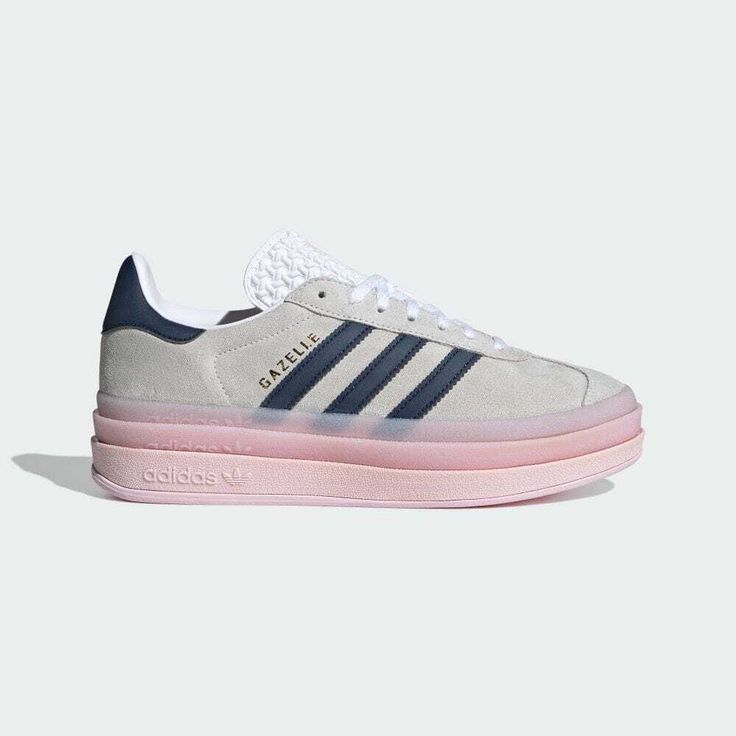 adidas Originals GAZELLE BOLD IE6508 Footwear White/Clear Pink shoes sneaker Description This version adds a playful touch to the fine suede upper with Gazelle's translucent, colorful outsole that raises both height and fashion. The classic silhouette of this long-loved icon is fused with original style and newness, and its appeal is highlighted by the use of colorful colors. All my products are 100% Authentic.Please feel free to contact us if you have any question. Shipping We ship using FedEx, DHL and Japan Post. International Buyers - Please Note Import duties, taxes and charges are not included in the item price or shipping charges.These charges are the buyer’s responsibility.Please check with your country’s customs office to determine what these additional costs will be prior to biddi Gazelle Bold, Adidas Originals Gazelle, Adidas Originals Women, Pink Shoes, Buy Shoes, Adidas Originals, Athletic Shoes, Men's Shoes, Shoes Sneakers