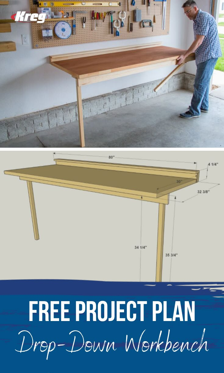 the free project plan for this diy workbench is easy to make and looks great