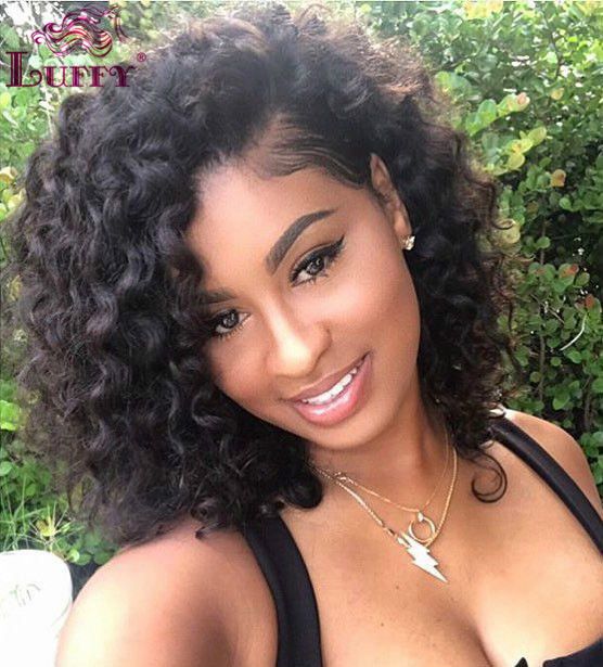 Bob Pre-pluck 13×6 Lace Front Wig Malaysian Human Hair Full Lace Wig Short Cut. 100% Brazilian Human hair. If u want Silk Base, pls let us know also, we will send u link for extra fee. Good quality products and best service for you to solve every problem. | eBay! Makeup Tip, Girls Natural Hairstyles, Penteado Cabelo Curto, Brazilian Human Hair, Long Curly Hair, Curly Wigs, Crochet Hair Styles, Long Curly, Curly Hair Styles Naturally