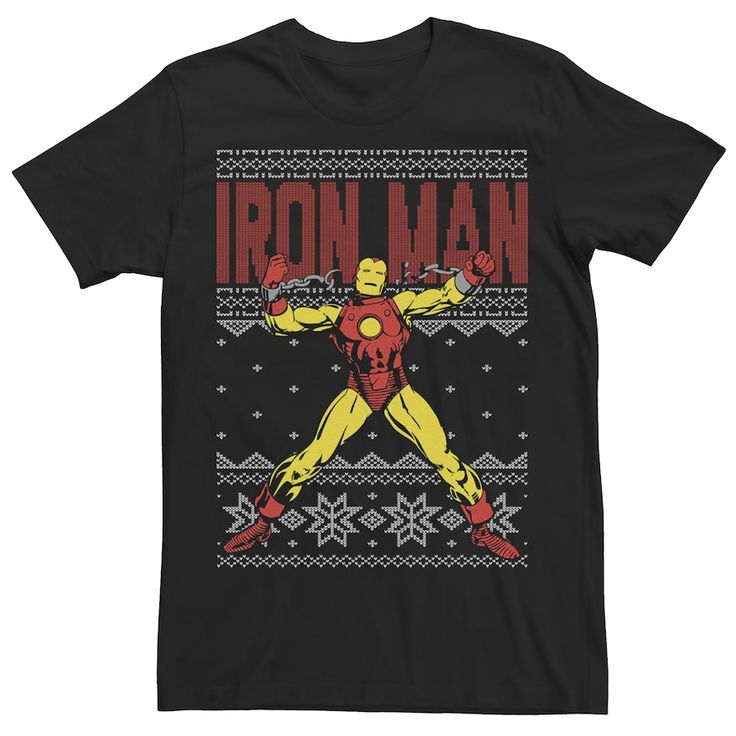 Maryland Terrapins Suit yourself in holiday style with this men's Iron Man Christmas tee. Crewneck Short sleeves FABRIC & CARE Cotton Machine wash Imported Color: Black. Gender: male. Age Group: adult. Pattern: Graphic. Iron Man Christmas, Superhero Fashion, Maryland Terrapins, Marvel Iron Man, Holiday Style, Christmas Tees, Pattern Graphic, Holiday Fashion, Ugly Christmas