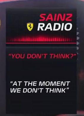 an ad for radio station that says you don't think at the moment we don't think