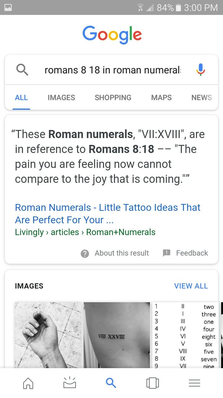 an iphone screenshot showing the text and images in roman numerals on it