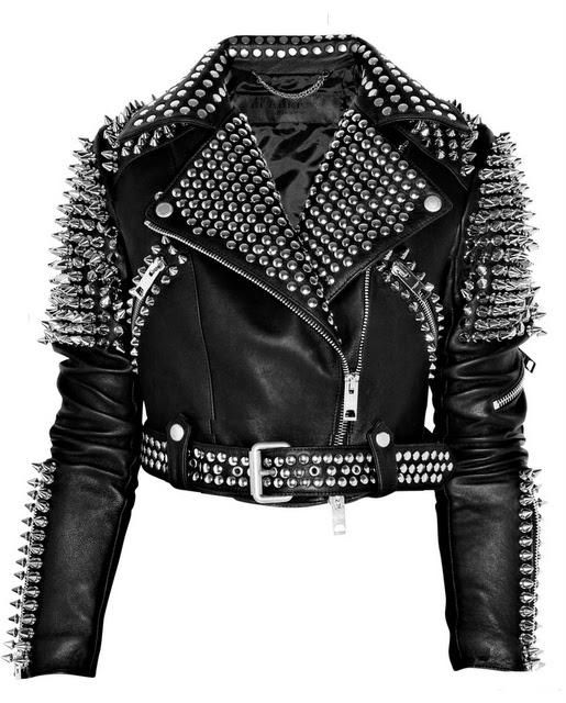 Burberry Prorsum studded leather jacket Spring 2011, how badass is this jacket?! Spiked Leather Jacket, Black Motorcycle Jacket, Studded Leather Jacket, Studded Jacket, Burberry Prorsum, Black Motorcycle, Estilo Punk, Work Jacket, Biker Leather