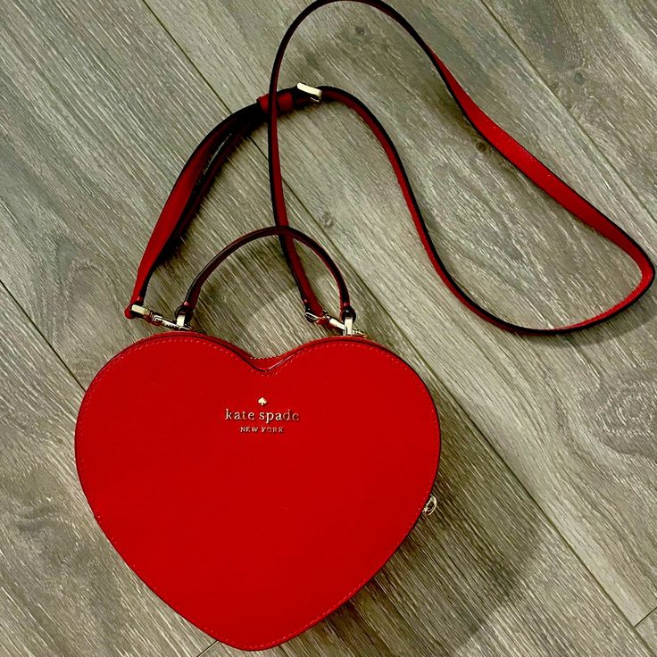 Fs: Kate Spade Love Shack Fancy Heart Bag. Nwot. Inside Still Has Original Wrapping. Chic Leather Bag For Valentine's Day, Leather Shoulder Bag For Valentine's Day Gift, Valentine's Day Leather Shoulder Bag Gift, Red Shoulder Bag For Valentine's Day Shopping, Heart-shaped Leather Shoulder Bag For Gift, Heart-shaped Leather Shoulder Bag Gift, Valentine's Day Red Shoulder Bag For Shopping, Red Leather Shoulder Bag For Valentine's Day, Chic Red Heart-shaped Bag