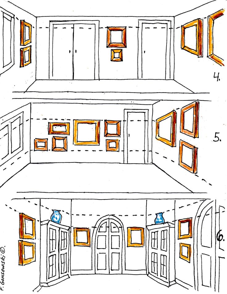 an architectural drawing shows the interior and exterior of a house with open doors, windows, and shutters