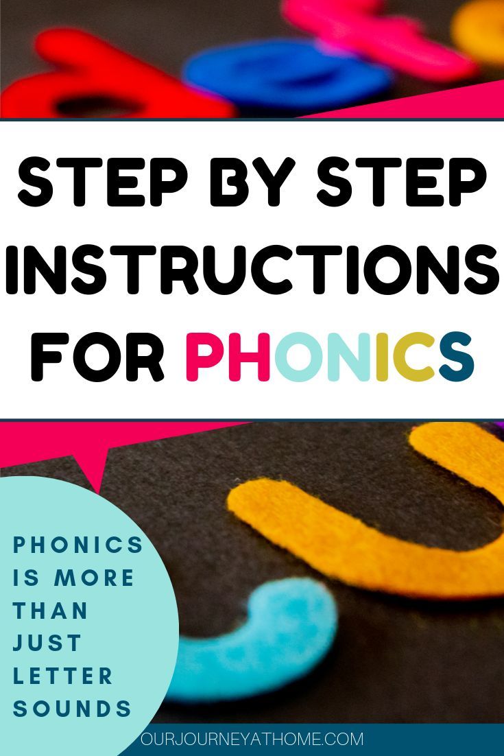 the words, step by step instructions for phonics are shown in different colors