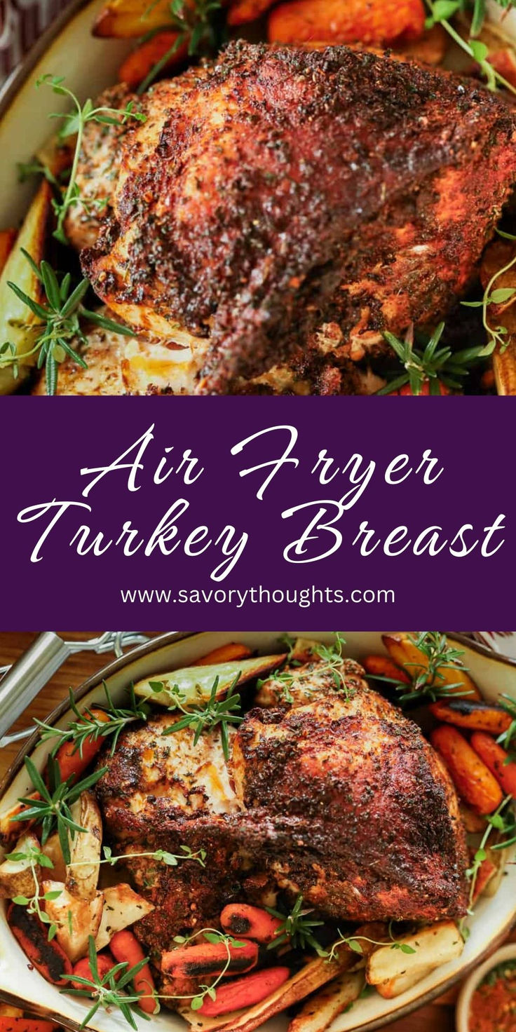 Air Fryer Turkey Breast Recipe Turkey Air Fryer Recipes, Turkey Air Fryer, Air Fryer Turkey Recipes, Air Fryer Turkey Breast, Cooking Thanksgiving Turkey, Cooking The Perfect Turkey, Rotisserie Turkey, Air Fryer Turkey, Cooking Turkey Breast