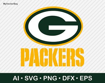 the green bay packers logo is shown on a white and green background with text that reads,