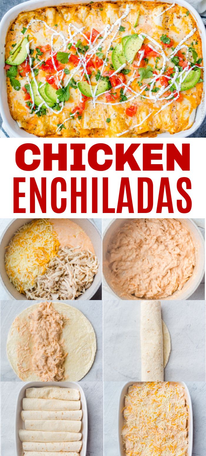 chicken enchiladas are an easy and tasty side dish that everyone will love