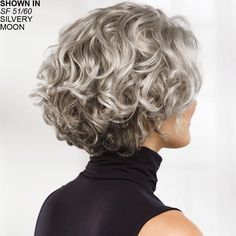 Grey Curly Hair, Curly Hair Photos, Layered Hairstyles, Short Curly Haircuts, Short Wavy Hair, Curly Bob Hairstyles, Penteado Cabelo Curto, Short Hair Older Women, Curly Hair Cuts